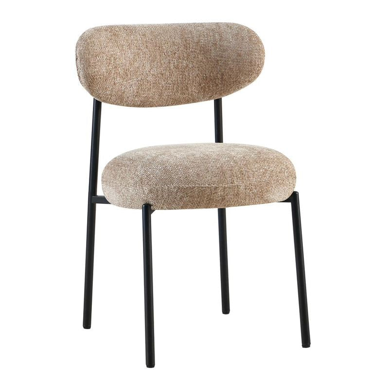 2BM - Chaise Malaga - Tissu Taupe - 53x80x57 cm