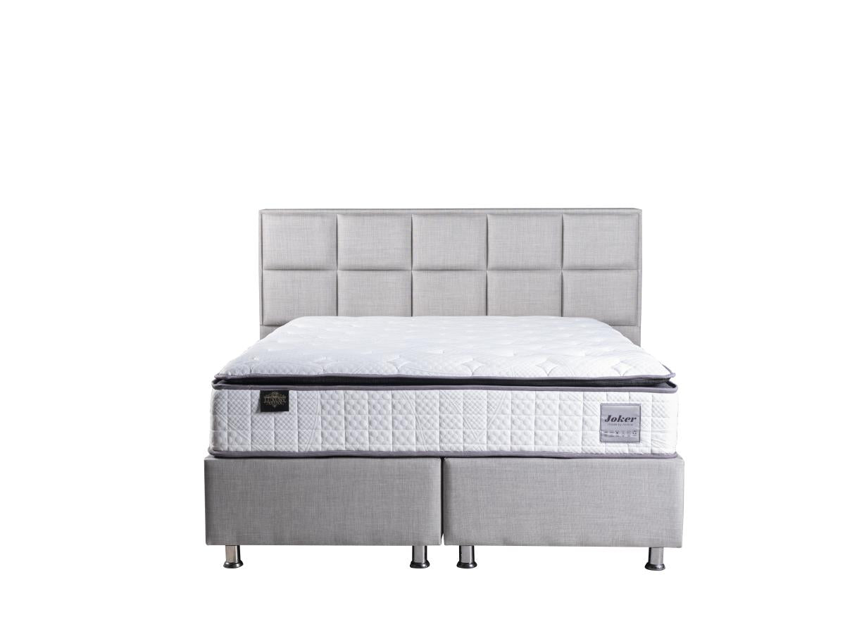 2BM - Sommier Barcelona - Gris - Espace de rangement - 160 x 200 cm