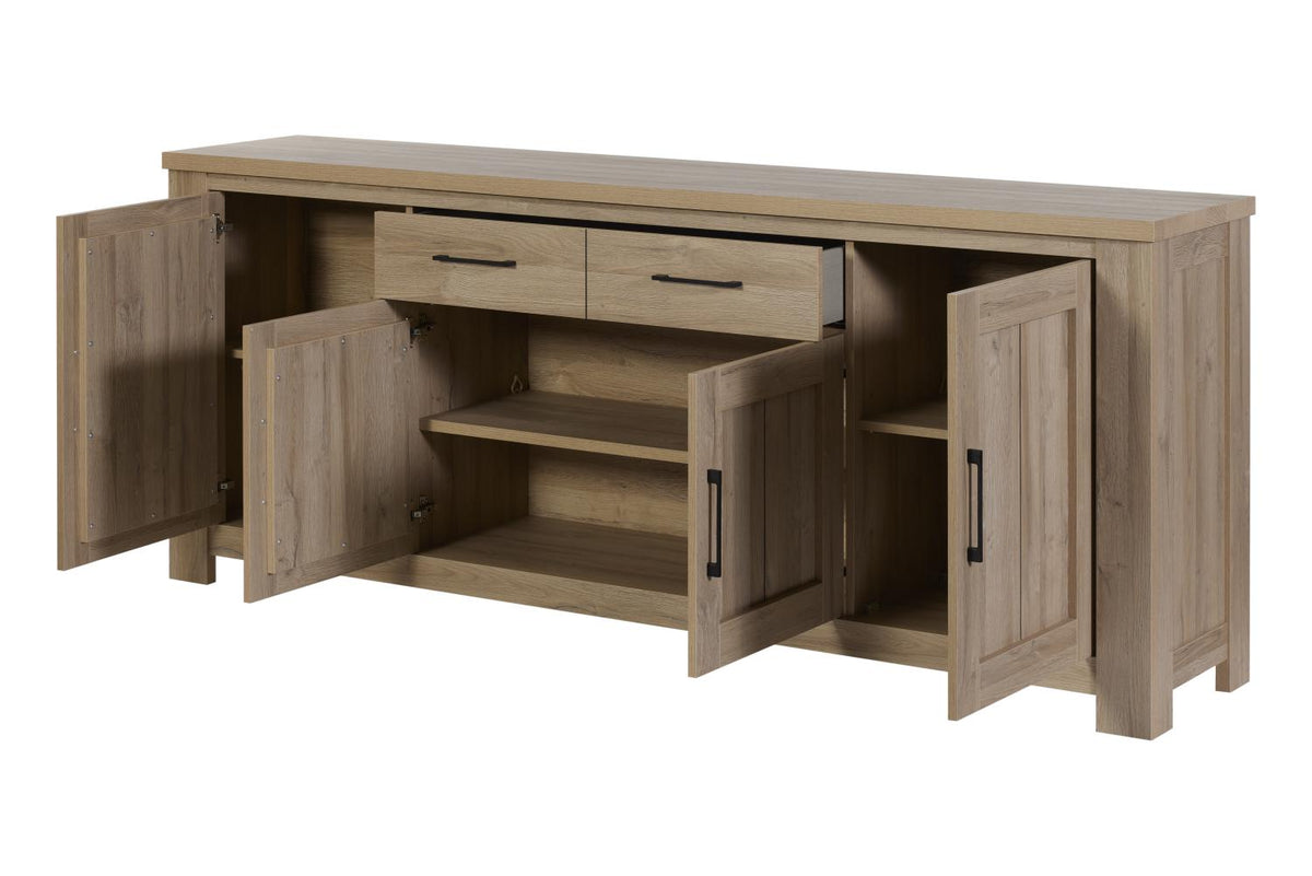 GBO - Buffet Veron - 4P2T - Chêne français - 240x95x48 cm