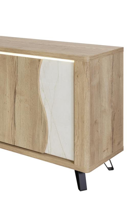 GBO - Dressoir Vincenzo S/P - Halifax oak+Cremona - 240x93/101x48
