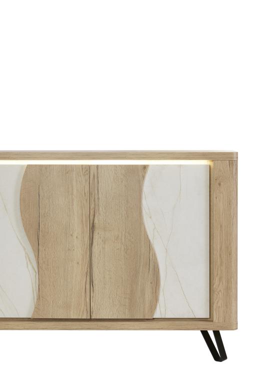GBO - Dressoir Vincenzo S/P - Halifax oak+Cremona - 240x93/101x48