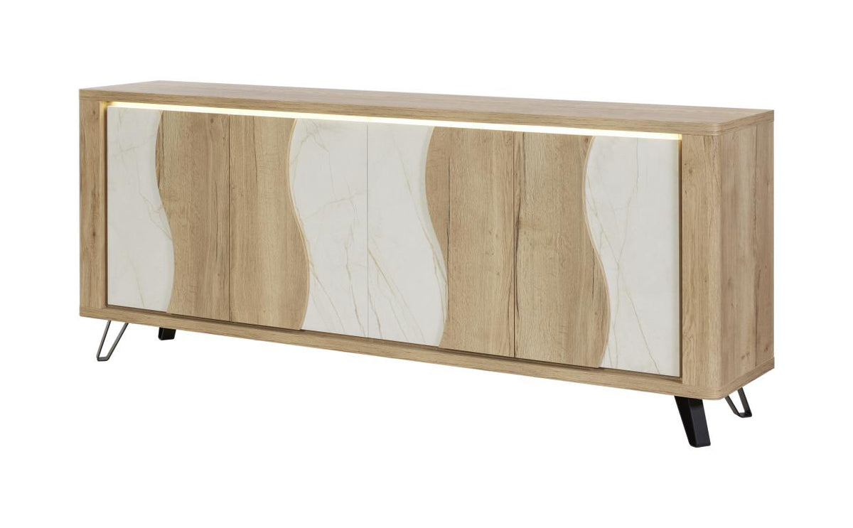 GBO - Dressoir Vincenzo S/P - Halifax oak+Cremona - 240x93/101x48