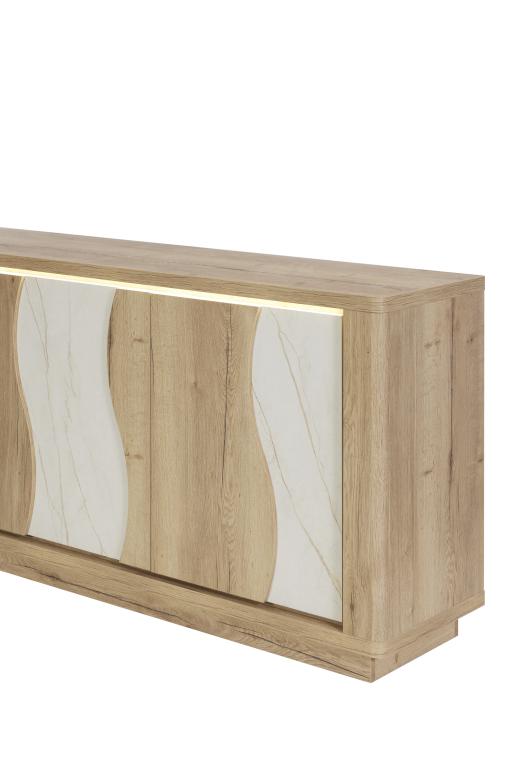 GBO - Dressoir Vincenzo S/P - Halifax oak+Cremona - 210x93/101x48 cm