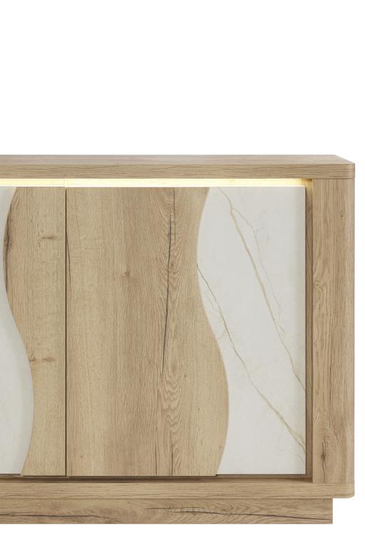 GBO - Dressoir Vincenzo S/P - Halifax oak+Cremona - 210x93/101x48 cm