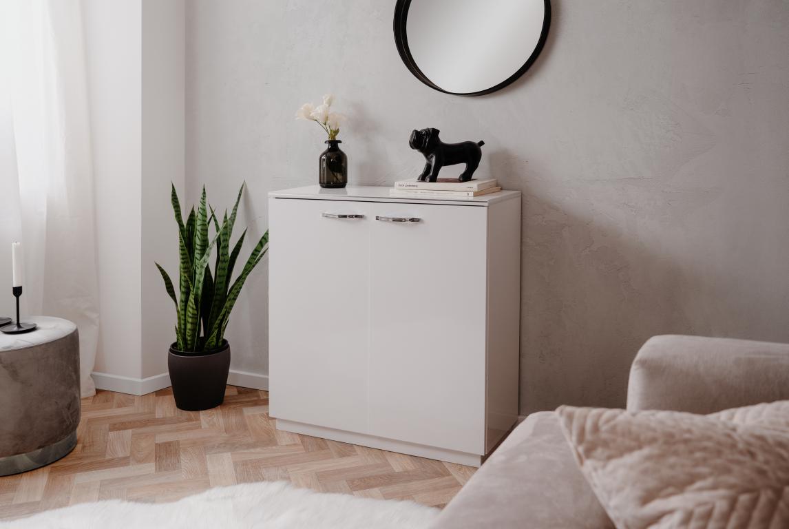 FIN - Commode 01 – witte decor - 80x33,5x87cm