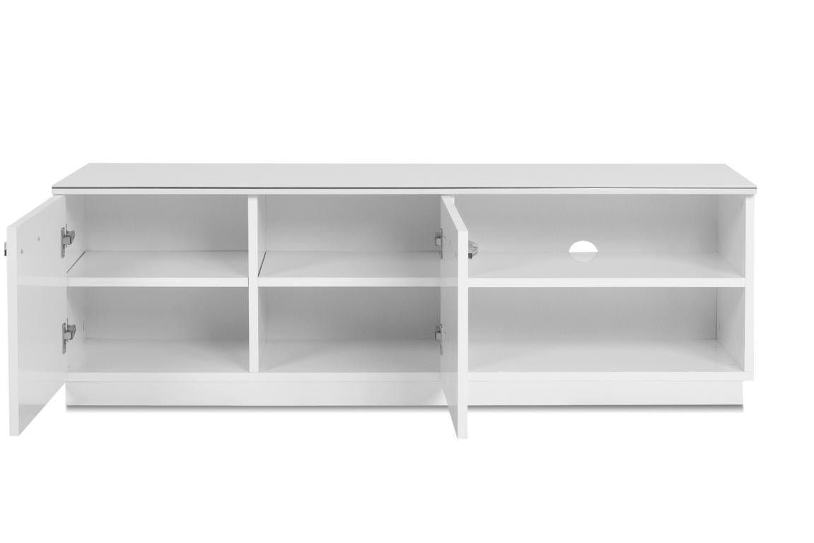 FIN - TV Meubel Monaco 56a – wit décor - 140x45x34cm