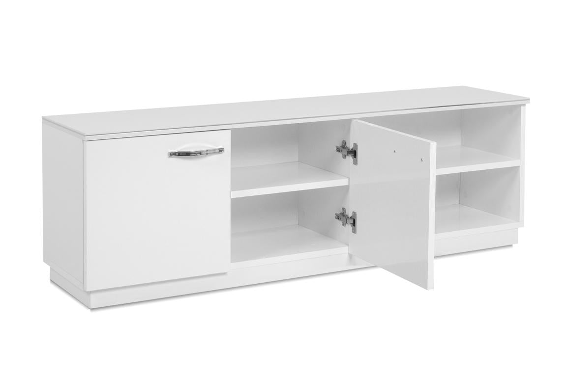 FIN - TV Meubel Monaco 56a – wit décor - 140x45x34cm