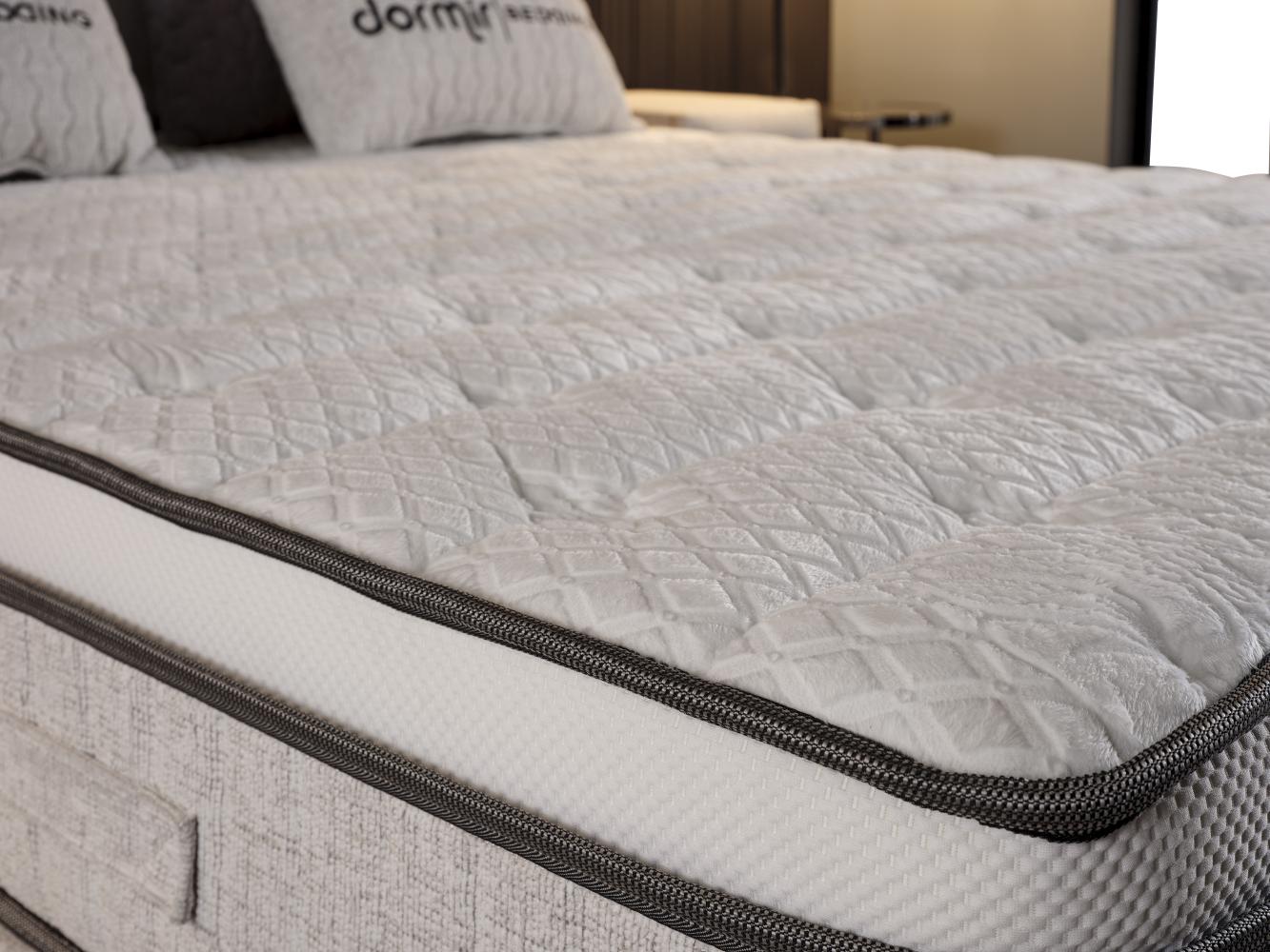 2BM - Boxspring Reina – Ecru stof - Opbergruimte – 160x200cm