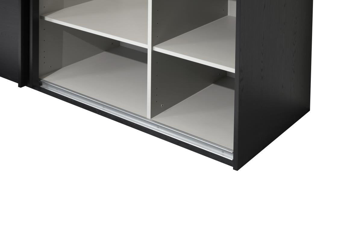 GBO - Kleerkast Rosie – 245x221x63 cm - 1 Spiegeldeur