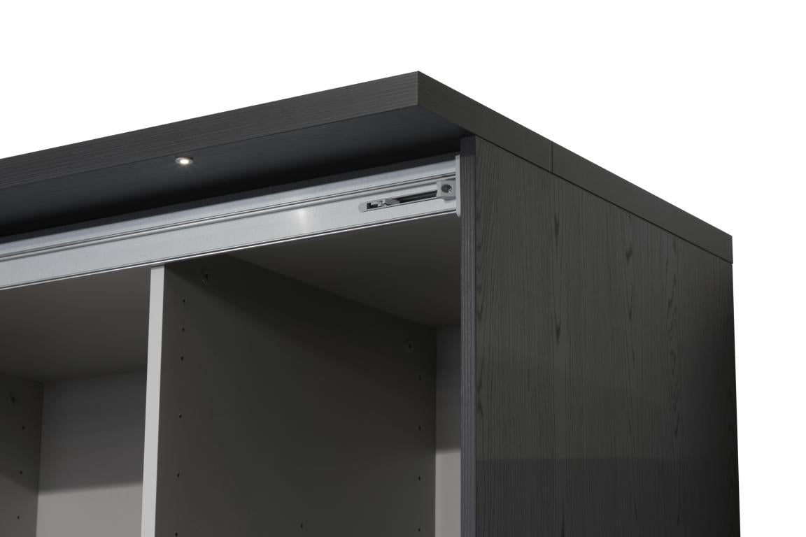 GBO - Kleerkast Rosie – 245x221x63 cm - 1 Spiegeldeur