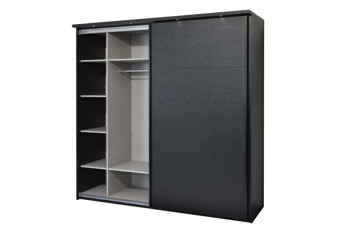 GBO - Kleerkast Rosie – 245x221x63 cm - 1 Spiegeldeur