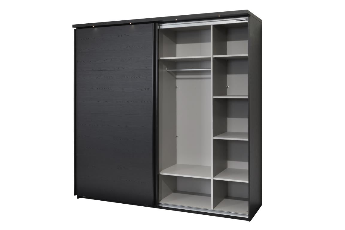 GBO - Kleerkast Rosie – 245x221x63 cm - 1 Spiegeldeur