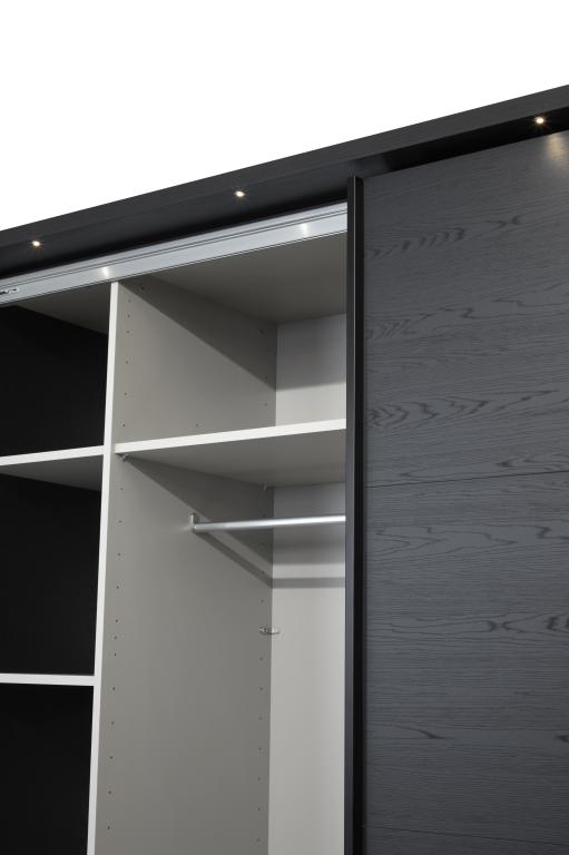 GBO - Kleerkast Rosie – 245x221x63 cm - 1 Spiegeldeur