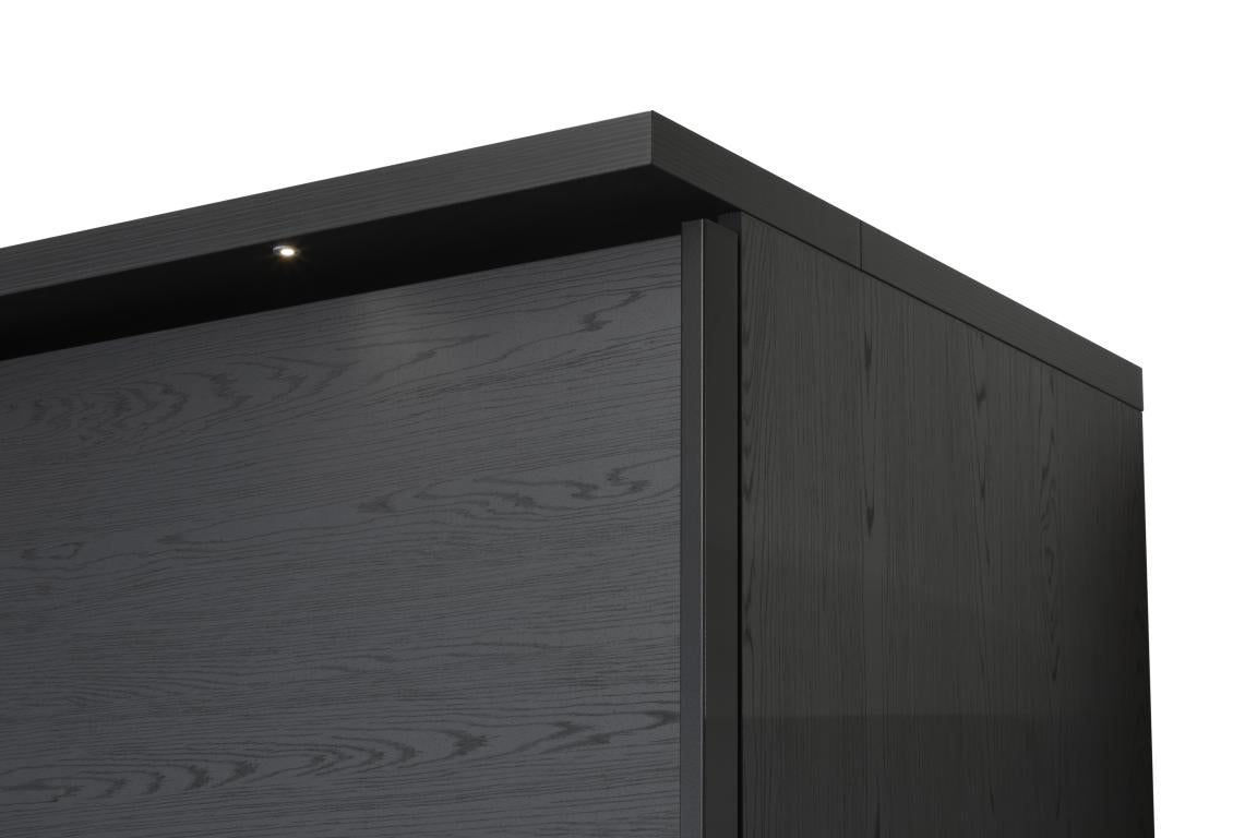 GBO - Kleerkast Rosie – 245x221x63 cm - 1 Spiegeldeur