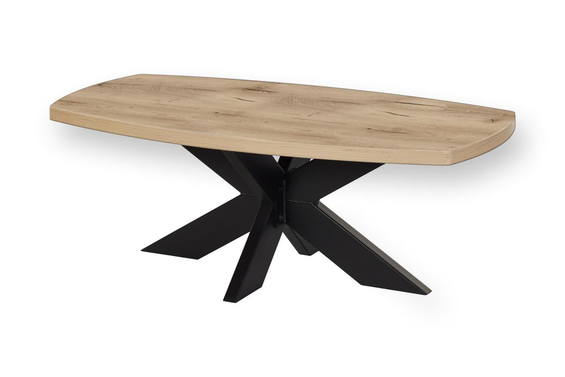 GBO - Table à manger Vincenzo S/P - Ovale Fixe Étoile - 200 x 100 x 76 cm