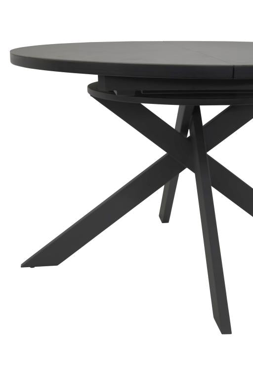 GBO - Tafel TF2205 - Rond - Antraciet - 120 ( 160 ) x 76 cm