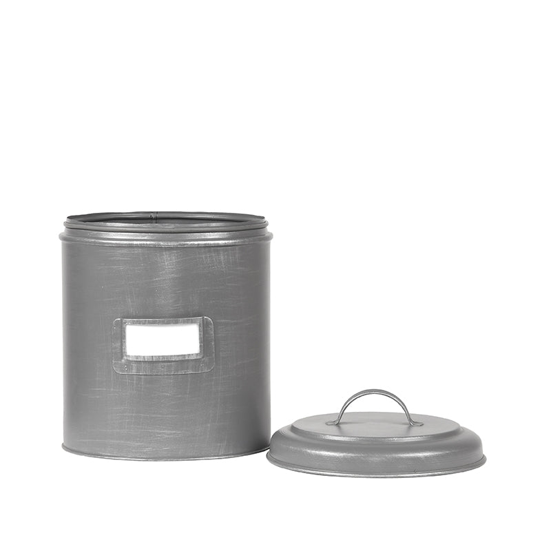 LABEL51 Opbergblik - Antiek grijs - Metaal - XL - 20x20x25 cm