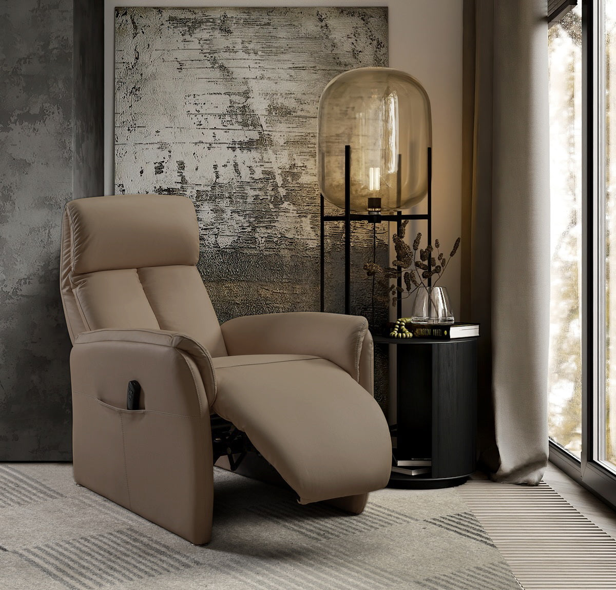 Elektrische Relax ROSA taupe