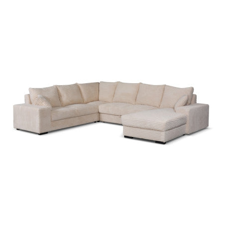 MLM - Salon Diana Rechts - Beige Stof - 267×340×180 cm