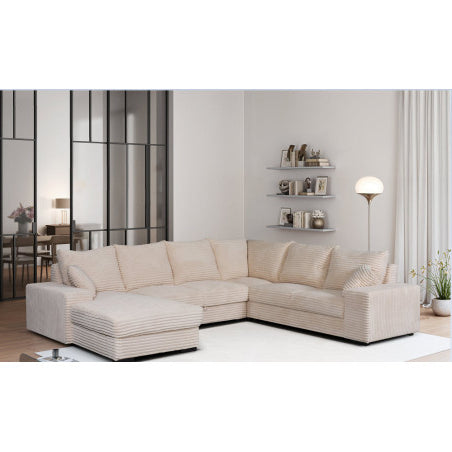 MLM - Salon Diana Links - Beige Stof - 180×340×267 cm