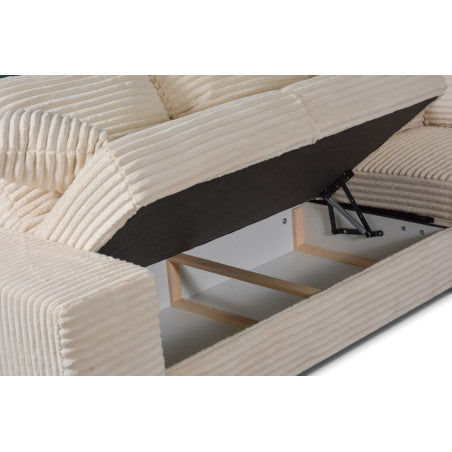 MLM - Salon Diana Links - Beige Stof - 180×340×267 cm