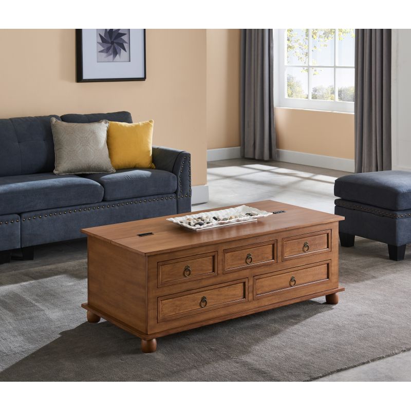 Salontafel met opberglade FRENE
