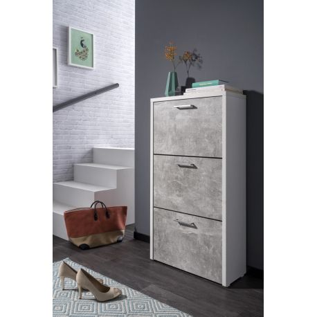 Schoenenkast Fulda 1 - Beton - 61x115x25cm