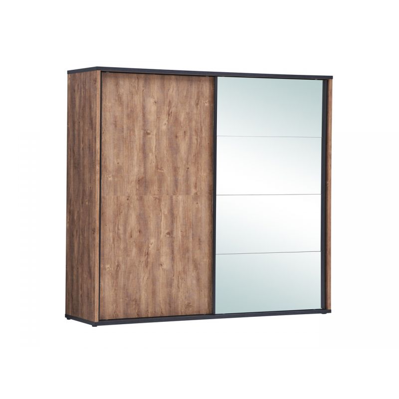 TYC - Kleerkast Octavia - 2 schuifdeuren - Donkere Eik - 240x214x60cm