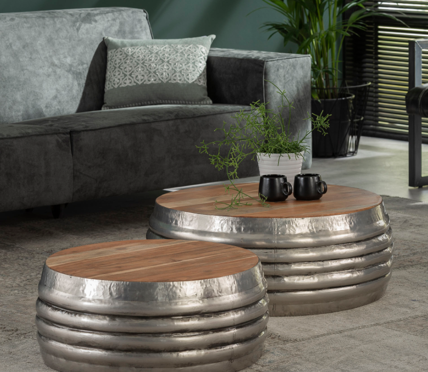 ZST - Salontafel Zaine - Set van 2 - 120x60xh40cm