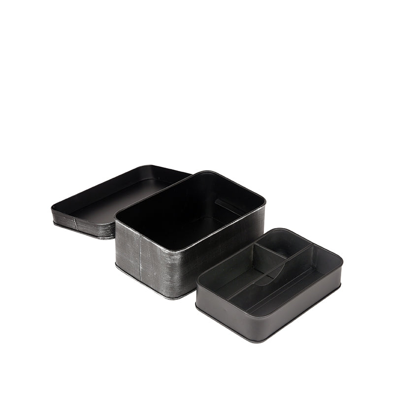 LABEL51 Make-Up opbergkist - Zwart - Metaal