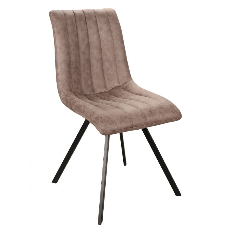 MLM - Eetkamerstoel Jack - Stof - Taupe - 45x89x59cm