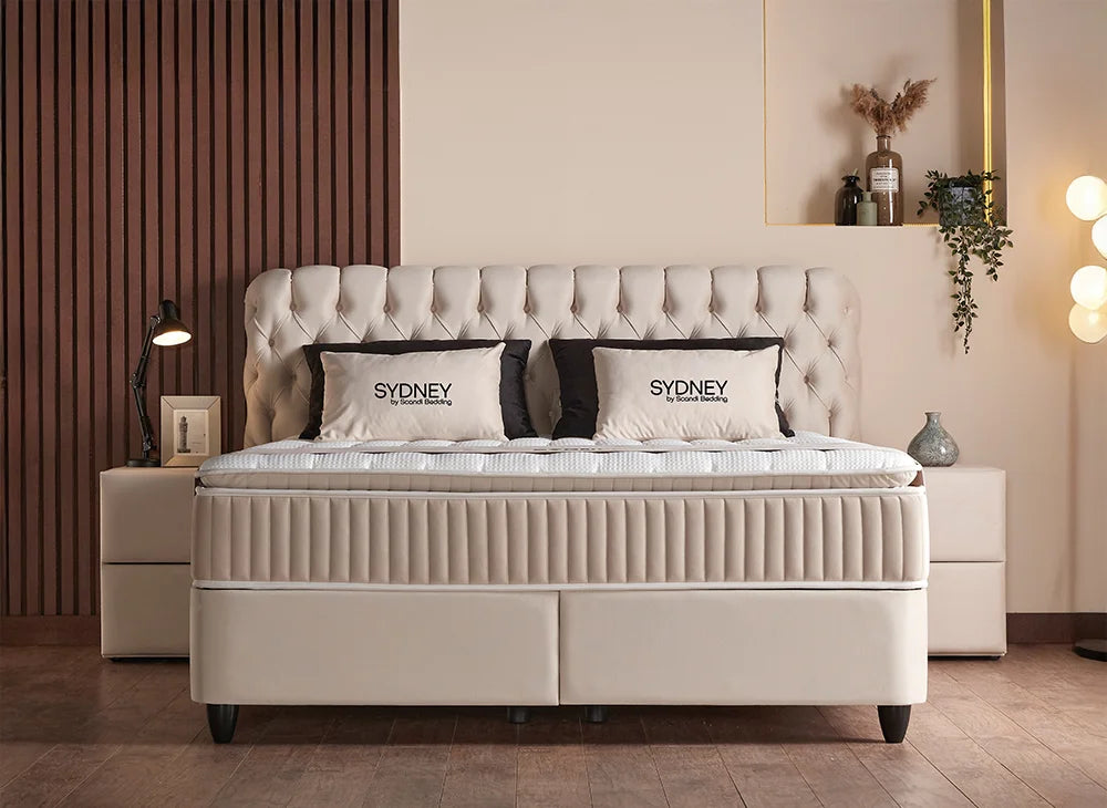 BSP - Boxspring Sydney Beige - 140x200 cm