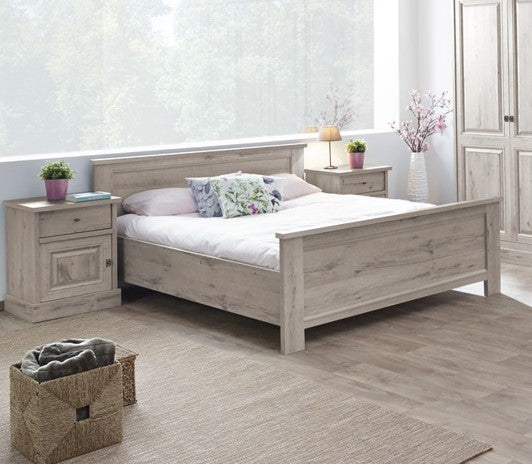 Meubar - Tweepersoonsbed Kent  - LB140-2M00 - K540 - Millenium oak light  - 140x89x200cm